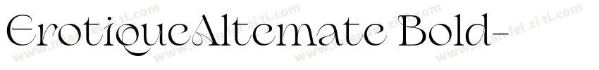 ErotiqueAltemate Bold字体转换